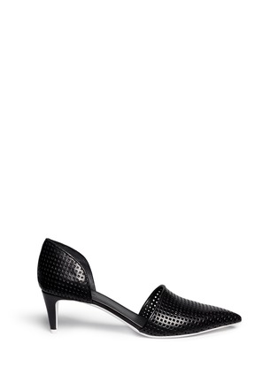 Main View - Click To Enlarge - VINCE - 'Aurelian2' perforated leather d'Orsay pumps