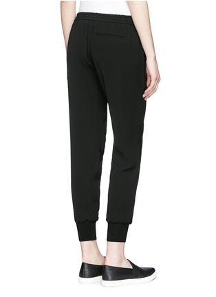 Back View - Click To Enlarge - VINCE - Elastic cuff cropped crepe pants