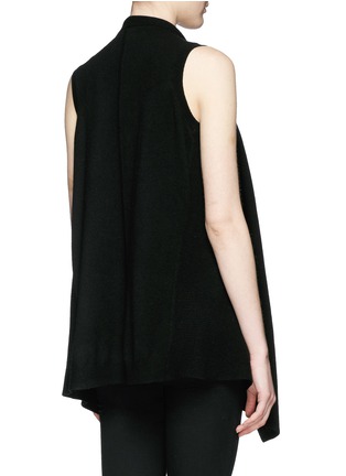 Back View - Click To Enlarge - VINCE - Drape wool-cashmere sleeveless cardigan