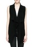 Main View - Click To Enlarge - VINCE - Drape wool-cashmere sleeveless cardigan