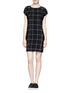 Main View - Click To Enlarge - VINCE - Windowpane check print silk dress