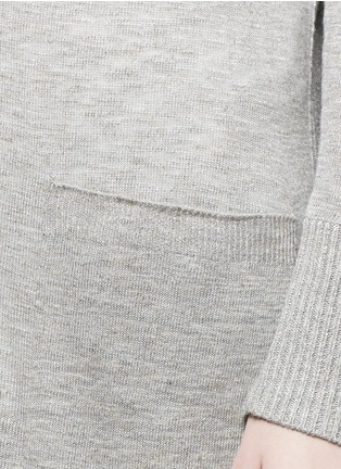 Detail View - Click To Enlarge - VINCE - Linen blend long cardigan