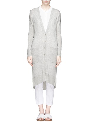 Main View - Click To Enlarge - VINCE - Linen blend long cardigan