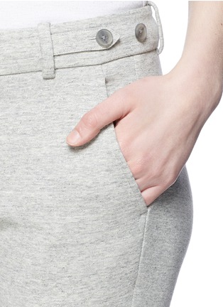 Detail View - Click To Enlarge - VINCE - Adjustable waist cropped cotton sweatpants