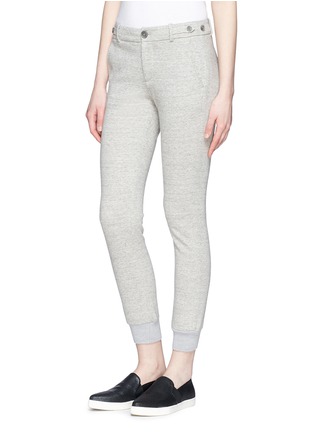 Front View - Click To Enlarge - VINCE - Adjustable waist cropped cotton sweatpants