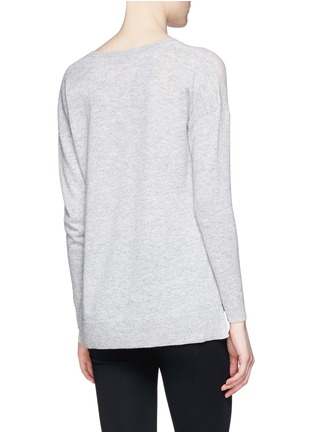 Back View - Click To Enlarge - VINCE - Stripe front cashmere sweater