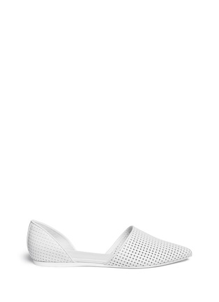 Main View - Click To Enlarge - VINCE - 'Nina2' perforated leather d'Orsay flats