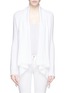 Main View - Click To Enlarge - VINCE - Drape front rib knit cotton cardigan