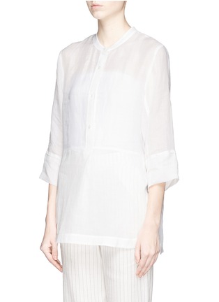 Front View - Click To Enlarge - VINCE - Lightweight ramie tunic