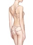 Back View - Click To Enlarge - FLEUR DU MAL - 'Lace Bondage' tulle triangle soft bra