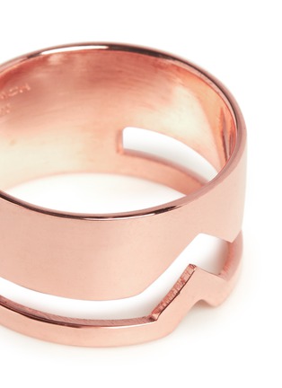 Detail View - Click To Enlarge - MARIA BLACK - 'Fooled Heart' rose gold plated ring