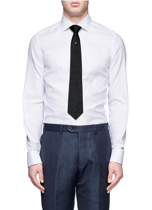 Figure View - Click To Enlarge - ARMANI COLLEZIONI - Silk tie