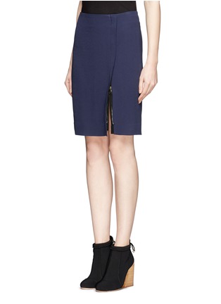 Front View - Click To Enlarge - HAIDER ACKERMANN - Coronus front zip skirt