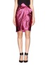 Main View - Click To Enlarge - LANVIN - Oversize bow lurex pencil skirt