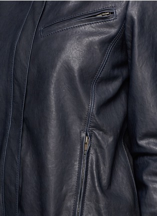 Detail View - Click To Enlarge - HAIDER ACKERMANN - Athena leather bomber jacket