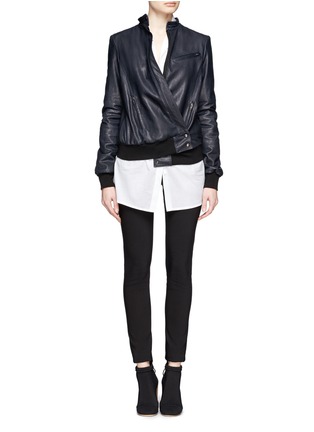 Figure View - Click To Enlarge - HAIDER ACKERMANN - Athena leather bomber jacket