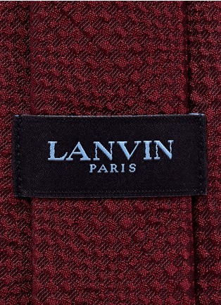 Detail View - Click To Enlarge - LANVIN - Wide angle lense-effect check tie