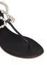 Detail View - Click To Enlarge - RENÉ CAOVILLA - Pearl double strap leather sandals