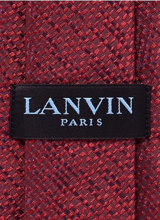 Detail View - Click To Enlarge - LANVIN - Contrast yarn woven silk tie