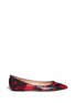 Main View - Click To Enlarge - VALENTINO GARAVANI - Camouflage print leather canvas flats