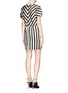 Back View - Click To Enlarge - MO&CO. EDITION 10 - Vertical stripe dress