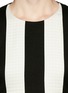 Detail View - Click To Enlarge - MO&CO. EDITION 10 - Mix fabric stripe flare dress