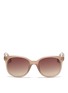 Main View - Click To Enlarge - LINDA FARROW - Round acetate sunglasses