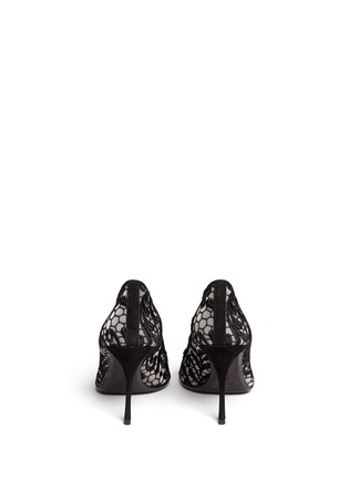 Back View - Click To Enlarge - NICHOLAS KIRKWOOD - Lace embroidery mesh pumps