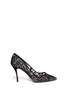 Main View - Click To Enlarge - NICHOLAS KIRKWOOD - Lace embroidery mesh pumps