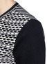 Detail View - Click To Enlarge - TORY BURCH - 'Monique' contrast knit sweater