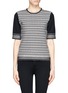 Main View - Click To Enlarge - TORY BURCH - 'Monique' contrast knit sweater