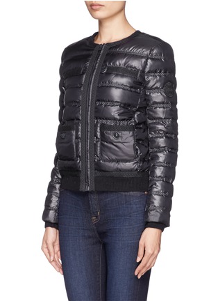 Front View - Click To Enlarge - TORY BURCH - 'Kerstin' shiny puffer jacket