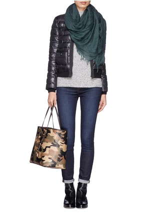 Figure View - Click To Enlarge - TORY BURCH - 'Kerstin' shiny puffer jacket