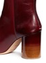 Detail View - Click To Enlarge - MAISON MARGIELA - Round heel burnish leather ankle boots