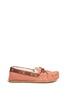 Main View - Click To Enlarge - TORY BURCH - 'Maxwell' fur lined suede moccasins