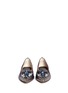 Figure View - Click To Enlarge - TORY BURCH - 'Mayada' jewel metallic suede smoking slippers