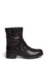 Main View - Click To Enlarge - TORY BURCH - 'Chrystie' grainy leather boots