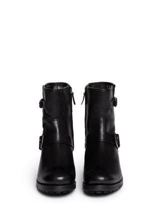 Figure View - Click To Enlarge - TORY BURCH - 'Chrystie' grainy leather boots