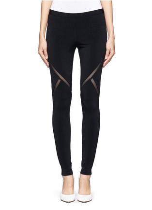 Main View - Click To Enlarge - ELIZABETH AND JAMES - Seamed mesh leggings