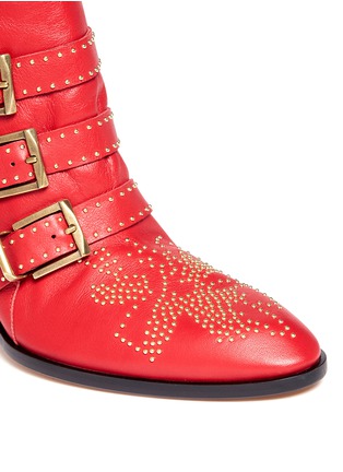Detail View - Click To Enlarge - CHLOÉ - Studs-detail buckle ankle boots