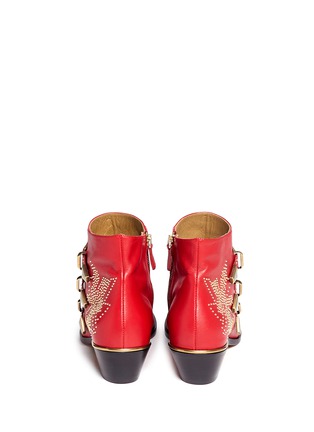 Back View - Click To Enlarge - CHLOÉ - Studs-detail buckle ankle boots