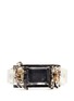 Main View - Click To Enlarge - J CREW - Crystal and leather cuff bracelet