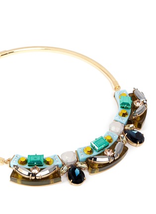 Detail View - Click To Enlarge - J.CREW - Lucite-and-crystal collar necklace