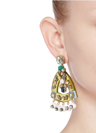 Figure View - Click To Enlarge - J.CREW - Lucite-and-crystal earrings
