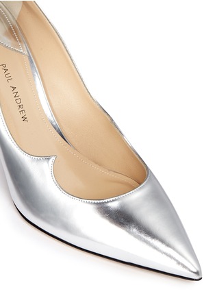 Detail View - Click To Enlarge - PAUL ANDREW - 'Kimura' wavy mirror leather pumps