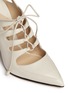 Detail View - Click To Enlarge - PAUL ANDREW - 'Metro' lace-up slingback leather pumps