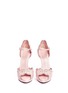 Figure View - Click To Enlarge - ALEXANDER MCQUEEN - Floral lasercut stud leather platform sandals