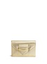 Main View - Click To Enlarge - ALEXANDER MCQUEEN - 'Legend' textured mirror leather envelope clutch