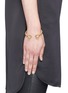 Figure View - Click To Enlarge - ALEXANDER MCQUEEN - Punk rose twin skull cuff