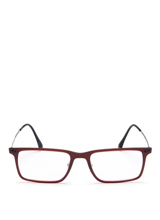 Main View - Click To Enlarge - RAY-BAN - 'RB7050 Light Ray' titanium temple rectangle optical glasses